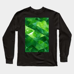 Jewel Pattern - Green Emerald, for a bit of luxury in your life! #7 Long Sleeve T-Shirt